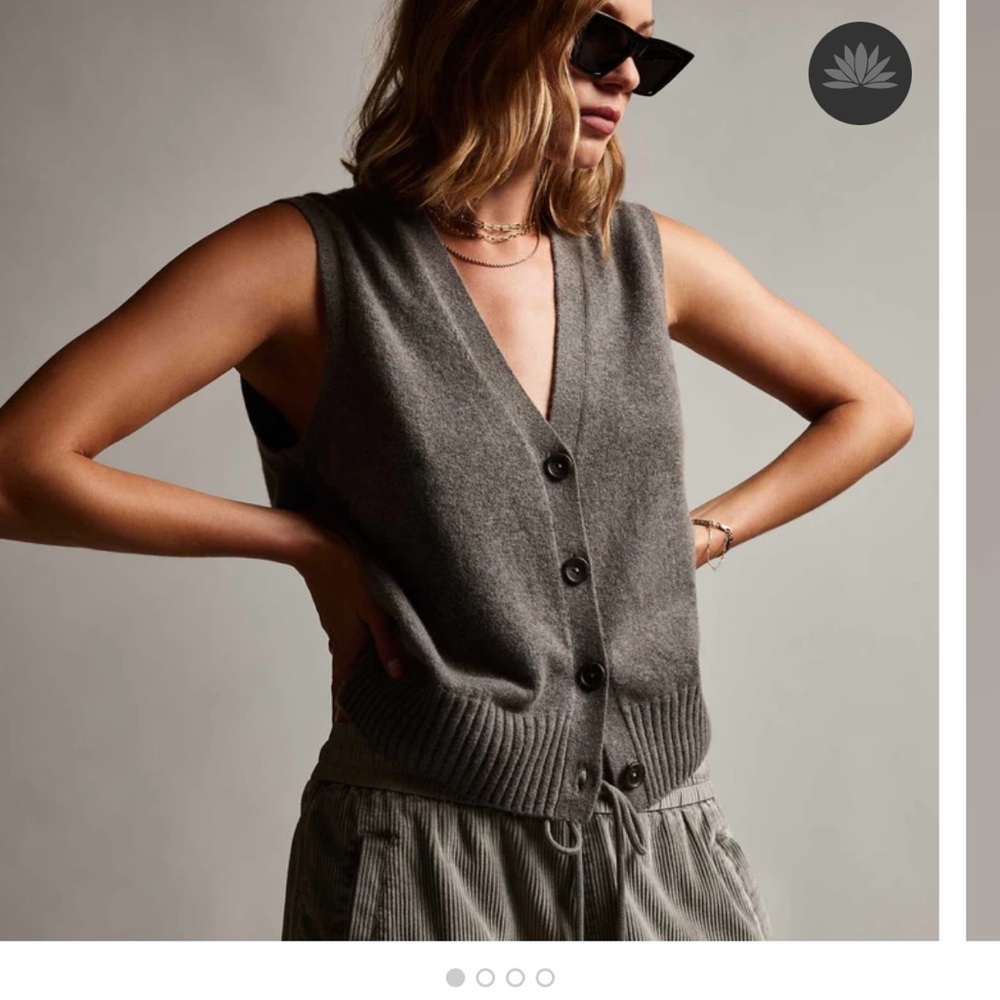 James perse sunland cashmere blend vest.. New!  this seasons collection !